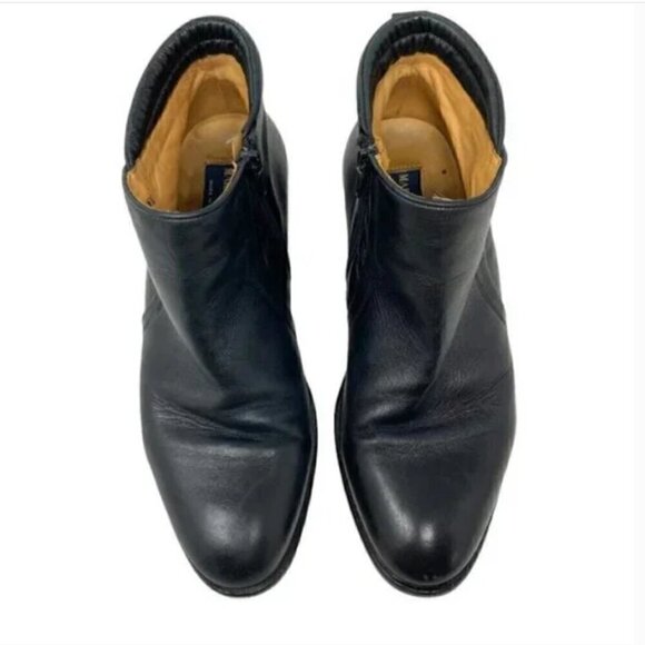 Mario Calugi Black Calf Leather Zip Ankle Boots - Size 7.5 - Picture 5 of 8
